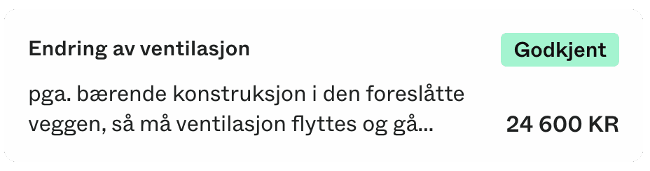 Endringsordre godkjent i Dealight